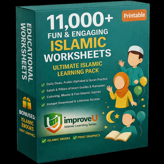 Islamic Worksheets Bundle for Kids (Age 2–8) – 11,000+ Printables